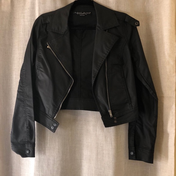 Celebrity Pink Jackets & Blazers - Black Leather Jacket